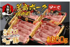 【福井のブランド豚肉】荒島ポーク ロース焼肉用　660g