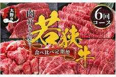 【肉の定期便×6回コース】肉好き大集合！若狭牛 食べ比べ 定期便！【福井のブランド牛肉】【4等級以上】
