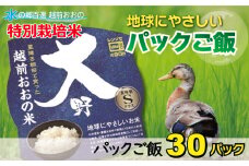 地球にやさしいパックご飯 30食入り【白米】　