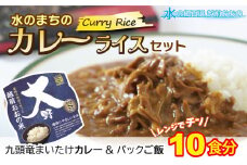 レンジでチン！水のまちのカレーライスセット【１０食分】