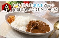 【福井のブランド米】【令和6年産】【特A獲得】いちほまれ無洗米＋九頭竜まいたけカレーセット