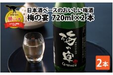 日本酒ベースのおいしい梅酒　梅の宴(720ml×2本) [A-008035]