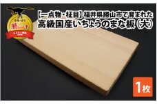 【一点物・柾目】恐竜王国福井県勝山市の風土に育まれた 日本製高級国産いちょうのまな板(大) [D-026002]
