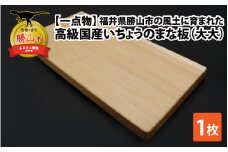 【一点物】恐竜のまち福井県勝山市の風土に育まれた 日本製高級国産いちょうのまな板(大大) [D-026003]