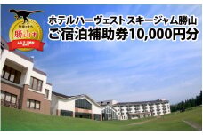 ホテルハーヴェストスキージャム勝山ご宿泊補助券10000円分 [C-023001]