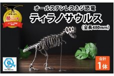 オールステンレスネジ恐竜　ティラノサウルス(全長480mm) [C-025001]