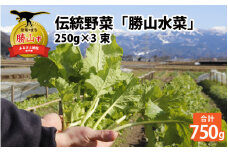 伝統野菜「勝山水菜」 250g×3束 [A-065001]
