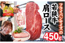福井県内産若狭牛＜フライパンサイズ＞肩ロース 450g  [A-012010]