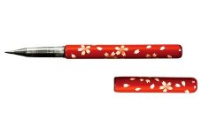 伝統の技が光る『越前塗 蒔絵筆ペン〈天然竹〉』 朱 [D-03401a]
