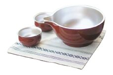 日本酒をより美味しく～越前漆器『酒器セット １組（瑠璃色・朱色）』 朱色 [E-07702b]