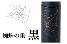 URUSHIPOKETLE　蜘蛛の巣デザイン 120ml　黒 [C-05502a]