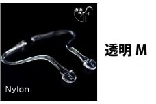 グッドデザイン賞2021受賞 マスクのヒモから解放 メガネ技術×新発想のマスク『ZiBi』透明　M　[B-09502a] 