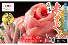 【刺身用】本マグロ 大トロ 1kg（柵どり）【最新の冷凍技術】[F-11010]