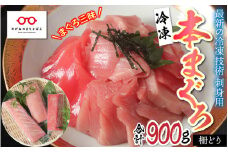 【刺身用】本マグロセット（大トロ 300g + 中トロ 300g + 赤身 300g）計900g 【最新の冷凍技術】[E-11002]