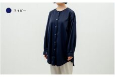 クルーネックチュニックシャツ ネイビー XS-S /クルーネック チュニックシャツ シャツ 体型カバー シニアファッション 吸汗速乾 keamu 福井県鯖江市 [E-12301]