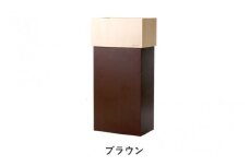 職人が仕上げた木製ゴミ箱「WCUBE30」ブラウン /おしゃれ インテリア ナチュラル ゴミ箱 ダストボックス 木製 30L 袋が見えない シンプル 福井県鯖江市