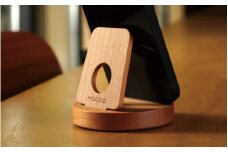 【Hacoa】汎用性高い木製スマートフォンスタンド  チェリー「Smartphone Stand」 [B-06106a]/ スマホスタンド 卓上 スマホホルダー 木製 ウッド チェリー ウォールナット  ギフト プレゼント おしゃれ シンプル ハコア