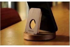 【Hacoa】汎用性高い木製スマートフォンスタンド  ウォールナット 「Smartphone Stand」[B-06106b]/ スマホスタンド 卓上 スマホホルダー 木製 ウッド チェリー ウォールナット  ギフト プレゼント おしゃれ シンプル ハコア