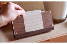 【Hacoa】木の経年変化を楽しむ卓上万年カレンダー ウォールナット 「Desk Calendar Eternal」[C-06101b] /万年カレンダー 卓上 木製 ウッド チェリー ウォールナット  ギフト プレゼント おしゃれ シンプル ハコア