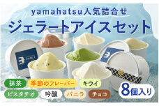 【選べる個数】yamahatsu人気詰合せジェラートアイスセット 8個 [B-08605] /梵 吟醸 日本酒 抹茶 チョコレート キウイ ピスタチオ バニラ お菓子 おやつ ギフト のし 贈答 プレゼント アイス スイーツ