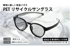 PETリサイクルサングラス　偏光調光レンズ仕様 G002-S [B-09306] /眼鏡 めがね メガネ サングラス フレーム ペットボトル ボストン SDGs 環境保護 福井県鯖江市