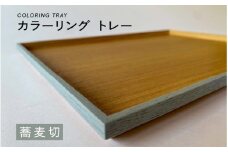 【選べるカラー】カラーリング トレー 蕎麦切（そばぎり）[B-00820b] / 食卓 トレー お盆 配膳 テーブルトレー キッチントレー 伝統色 日本製 おしゃれ 贈り物 ギフト プレゼント 福井県鯖江市