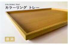 【選べるカラー】カラーリング トレー 桑染（くわぞめ）[B-00820c] / 食卓 トレー お盆 配膳 テーブルトレー キッチントレー 伝統色 日本製 おしゃれ 贈り物 ギフト プレゼント 福井県鯖江市