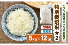 【先行予約】【令和7年産 新米】 《定期便12回》特別栽培米 コシヒカリ 5kg × 12回 （計60kg） 無洗米 低農薬 / 北陸 福井県産 あわら市 ブランド米 白米 お米 コメ 特栽米 ※2025年10月上旬以降順次発送 [aw056-j001]