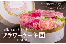 【季節限定商品】【先行予約】フラワーケーキM Mothers day Flower Gift 花ギフト 生花 ＜想いを届ける母の日ギフト＞ ※2025年5月6日～9日の間にお届け [aw062-b003]