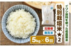 【先行予約】【令和7年産 新米】 《定期便6回》特別栽培米 コシヒカリ 5kg × 6回 （計30kg） 無洗米 低農薬 / 北陸 福井県産 あわら市 ブランド米 白米 お米 コメ 特栽米 ※2025年10月上旬以降順次発送 [aw056-e001]