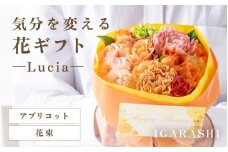 気分を変える花ギフト -Lucia- (花束・アプリコット) [aw062-a002_06]