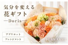 気分を変える花ギフト Doris(アレンジメント・アプリコット) [aw062-b002_05]