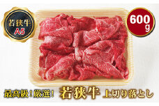 若狭牛上切り落とし（モモ・カタ・バラ）（A5ランク）　600ｇ