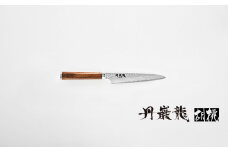 【丹巌龍プレミアム・胡桃ペティ135mm】 越前打刃物・龍泉刃物 