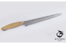 籠シリーズ　パン切210ｍｍ　越前打刃物・龍泉刃物