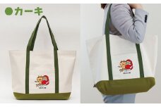 だるまちゃんとかみなりちゃん トートバックL：カーキ　＜かこさとし＞
