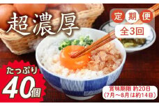 【定期便3回】ミネラルを豊富に含んだ越前赤玉子40個（36個＋卵割れ補償4個）