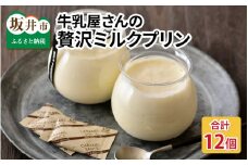 大切な方への贈り物に プレミアムプリン「牛乳屋さんの贅沢ミルクプリン」 12個セット 【プリン ミルク 牛乳プリン ぷりん みるくぷりん お菓子 おやつ スイーツ 洋菓子 乳製品 ギフト 贈答 贈り物】 [B-0901]
