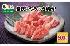 若狭牛やみつき焼肉 600g スタミナUP！健康長寿！ [B-2202]