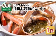 【先行予約】【訳あり】超うまい!!指折れ越前がに(中) カニスキセット 1杯 やまに仕込み ※12月発送不可 【2025年11月中旬～2026年3月発送】 [E-4354]