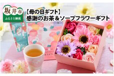 感謝のお茶＆ソープフラワーギフト [A-3212]