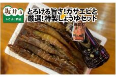 幻の逸品！とろける旨さのガサエビとやまに厳選！特製しょうゆセット [A-4369]