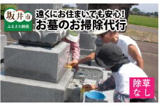 遠くにお住まいでも安心！ お墓のお掃除代行 【1回1基あたり2坪（6.6平米）の範囲まで・除草なし】  [A-11471]