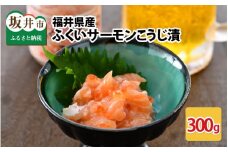 福井県産 ふくいサーモンこうじ漬 300g（100g × 3個セット）[A-6237]