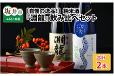 【自慢の逸品！】純米酒『淵龍』 720ml × 2本 飲み比べセット 【純米酒 純米生原酒  飲み比べ セット 詰合せ 地酒 日本酒 辛口 お酒 酒 アルコール 食前酒 米どころ 冷蔵保存 ギフト 贈り物 贈答 父の日】 [A-1311]
