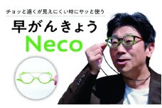[B-8101_01] チョッと遠くが見えにくい時にサッと使う"サポートグラス" 早がんきょう Neco ピスタチオ
