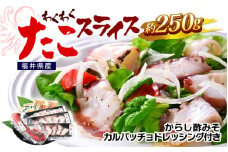 [A-6204] ワクワク たこスライス 約250g