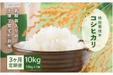 【先行予約】【令和7年産・新米】 定期便 ≪3ヶ月連続お届け≫ 乳酸菌入りの土壌で育てた 福井県 坂井町産 特別栽培米コシヒカリ 10kg (白米) 【2025年10月上旬以降順次発送予定】 [F-4805_01]