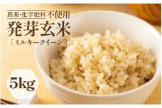 【令和6年産】発芽玄米 ミルキークイーン 5kg 甘みがありモチモチやわらか 農薬・化学肥料不使用 特別栽培米【無洗米 米 玄米 ギャバ GABA 特別栽培 食物繊維 栄養 真空パック ごはん ご飯 おいしい ふるさと納税米】 [B-2929]