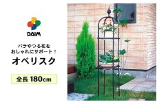 daim オベリスク ブラック 180cm 【バラ クレマチス つる性植物 ローズオベリスク ガーデンオベリスク オベリスク つるバラ つる 花 薔薇 ばら ガーデニング トレリス 菜園 組み立て 支柱 園芸】 [A-18404]